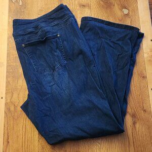 Kim Gravel Pull on Boot Cut Jeans